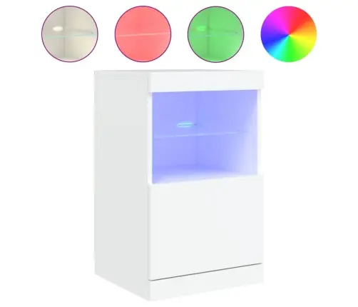 Kumode Ar Led Lampiņām, Balta, 41X37X67 Cm Vidaxl Kumode Ar Led Lampiņām, Balta, 41X37X67 Cm Vidaxl