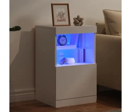 Kumode Ar Led Lampiņām, Balta, 41X37X67 Cm Vidaxl Kumode Ar Led Lampiņām, Balta, 41X37X67 Cm Vidaxl