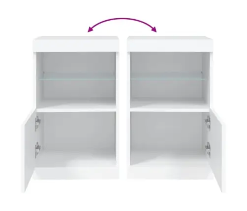 Kumode Ar Led Lampiņām, Balta, 41X37X67 Cm Vidaxl Kumode Ar Led Lampiņām, Balta, 41X37X67 Cm Vidaxl