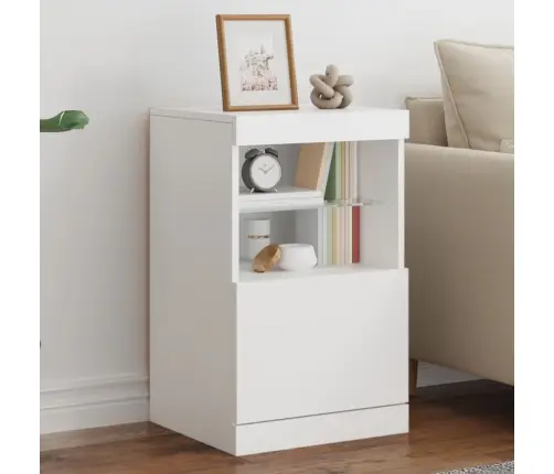 Kumode Ar Led Lampiņām, Balta, 41X37X67 Cm Vidaxl Kumode Ar Led Lampiņām, Balta, 41X37X67 Cm Vidaxl