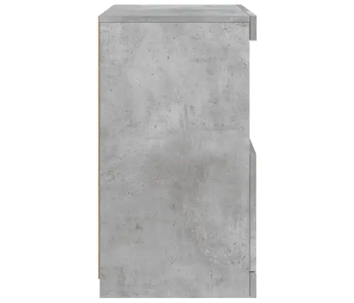 Šoninė Spintelė Su Led Lemputėmis, Betono Pilka, 41X37X67Cm