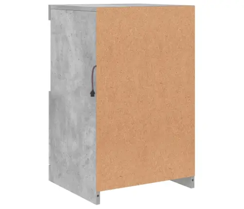 Šoninė Spintelė Su Led Lemputėmis, Betono Pilka, 41X37X67Cm