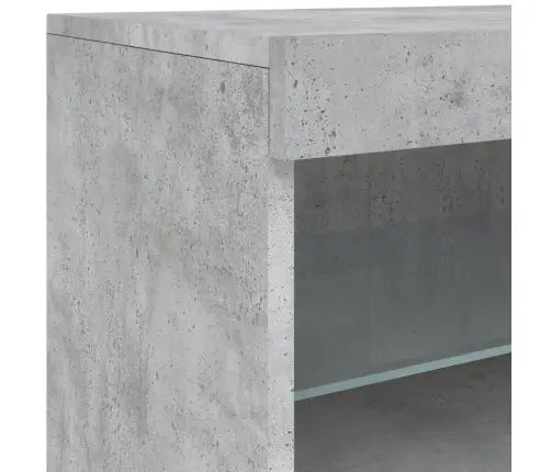 Šoninė Spintelė Su Led Lemputėmis, Betono Pilka, 41X37X67Cm