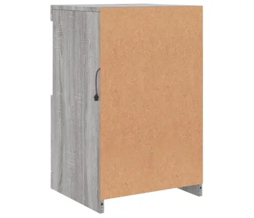 Kumode Ar Led Lampiņām, Pelēka Ozolkoka Krāsa, 41X37X67 Cm Vidaxl