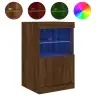 Kumode Ar Led Lampiņām, Brūna Koka Krāsa, 41X37X67 Cm Vidaxl