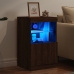 Kumode Ar Led Lampiņām, Brūna Koka Krāsa, 41X37X67 Cm Vidaxl