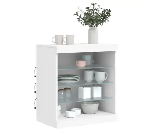 Kumode Ar Led Lampiņām, Balta, 60,5X37X67 Cm Vidaxl Kumode Ar Led Lampiņām, Balta, 60,5X37X67 Cm Vidaxl