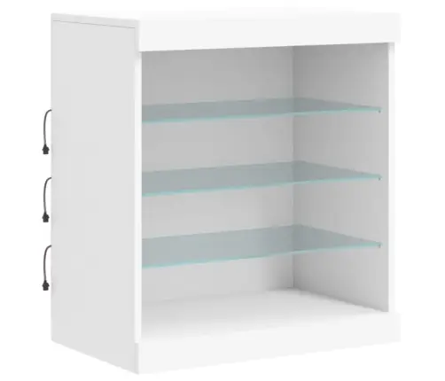 Kumode Ar Led Lampiņām, Balta, 60,5X37X67 Cm Vidaxl Kumode Ar Led Lampiņām, Balta, 60,5X37X67 Cm Vidaxl