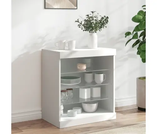 Kumode Ar Led Lampiņām, Balta, 60,5X37X67 Cm Vidaxl Kumode Ar Led Lampiņām, Balta, 60,5X37X67 Cm Vidaxl