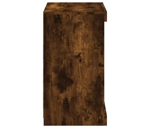 Kumode Ar Led Lampiņām, Ozolkoka Krāsa, 60,5X37X67 Cm Vidaxl