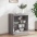 Kumode Ar Led Lampiņām, Pelēka Ozolkoka Krāsa, 60,5X37X67 Cm Vidaxl