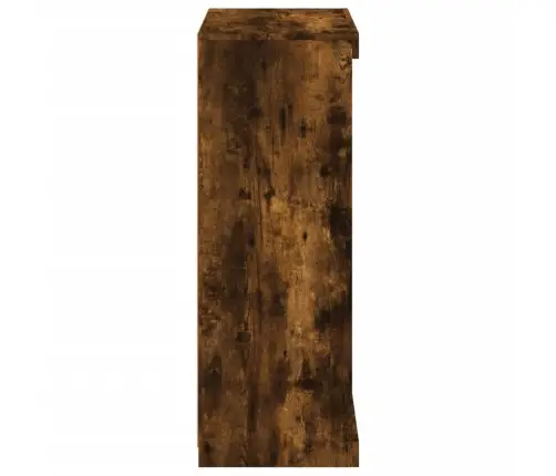 Kumode Ar Led Lampiņām, Ozolkoka Krāsa, 60,5X37X100 Cm Vidaxl