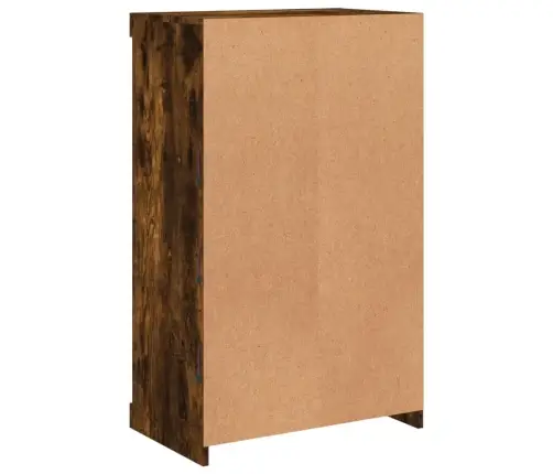 Kumode Ar Led Lampiņām, Ozolkoka Krāsa, 60,5X37X100 Cm Vidaxl