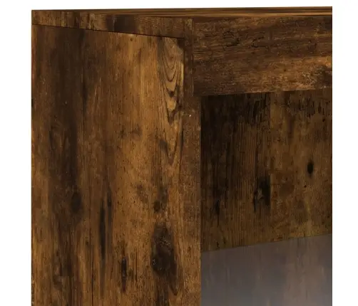 Kumode Ar Led Lampiņām, Ozolkoka Krāsa, 60,5X37X100 Cm Vidaxl