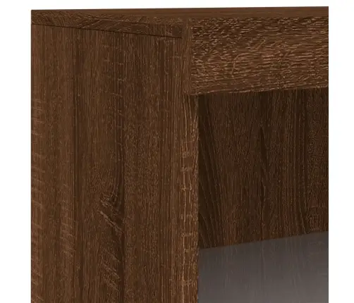 Šoninė Spintelė Su Led Lemputėmis, Ruda Ąžuolo, 60,5X37X100Cm