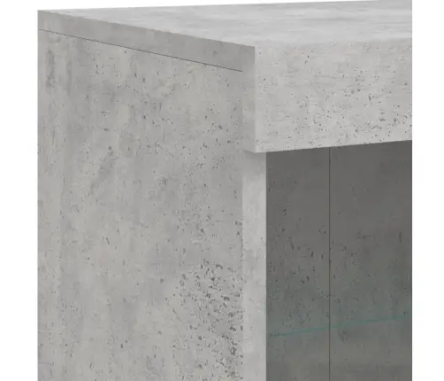 Kumode Ar Led Lampiņām, Betona Pelēka, 81X37X100 Cm Vidaxl