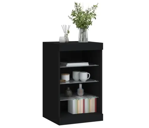 Puhvetkapp Led-Tuledega, Must, 41 X 37 X 67 Cm