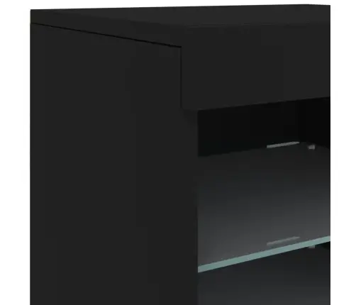 Puhvetkapp Led-Tuledega, Must, 41 X 37 X 67 Cm