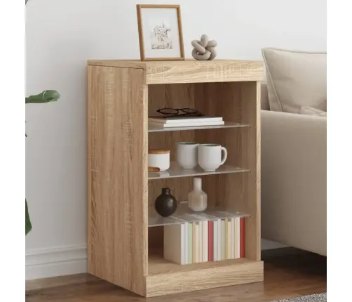 Puhvetkapp Led-Tuledega, Sonoma Tamm, 41 X 37 X 67 Cm