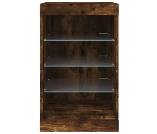 Puhvetkapp Led-Tuledega, Suitsutatud Tamm, 41 X 37 X 67 Cm