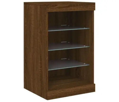 Šoninė Spintelė Su Led Lemputėmis, Ruda Ąžuolo, 41X37X67Cm