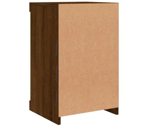 Šoninė Spintelė Su Led Lemputėmis, Ruda Ąžuolo, 41X37X67Cm