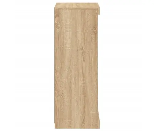 Kumode Ar Led Lampiņām, Ozolkoka Krāsa, 41X37X100 Cm Vidaxl