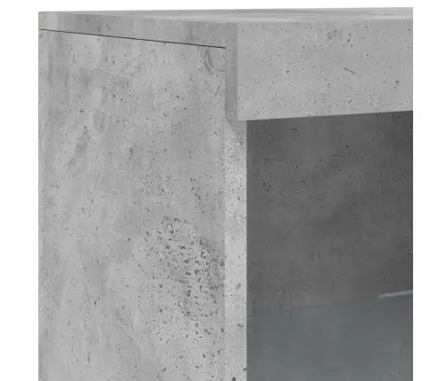 Kumode Ar Led Lampiņām, Betona Pelēka, 41X37X100 Cm Vidaxl