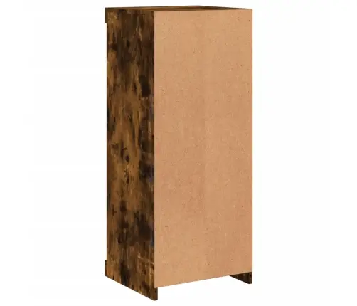 Šoninė Spintelė Su Led Lemputėmis, Dūminio Ąžuolo, 41X37X100Cm