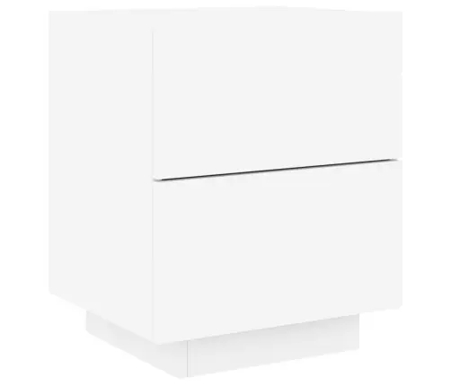 Öökapp Led-Valgustusega, Valge, Tehispuit