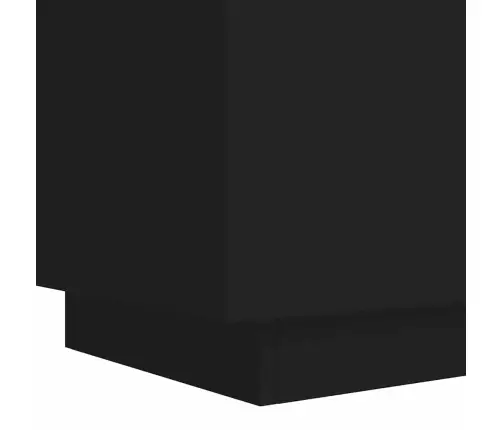 Öökapid Led-Valgustusega 2 Tk, Must, Tehispuit