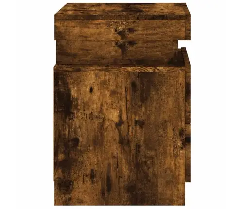 Naktsskapītis Ar Led Lampiņām, Ozolkoka Krāsa, 35X39X55 Cm Vidaxl Naktsskapītis Ar Led Lampiņām, Ozolkoka Krāsa, 35X39X55 Cm Vidaxl