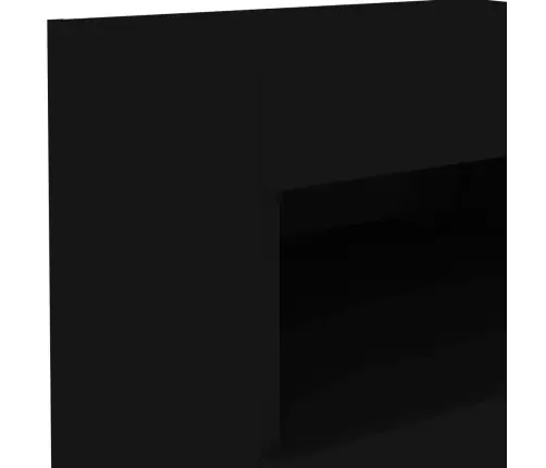 Naktsskapītis Ar Led, Melns, 50X40X45 Cm Vidaxl Naktsskapītis Ar Led, Melns, 50X40X45 Cm Vidaxl