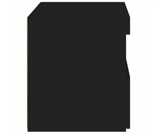 Öökapid Led-Tuledega 2 Tk, Must, 50 X 40 X 45 Cm