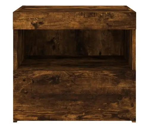 Naktsskapītis Ar Led Lampiņām, Ozolkoka Krāsa, 50X40X45 Cm Vidaxl