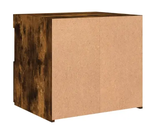 Naktsskapītis Ar Led Lampiņām, Ozolkoka Krāsa, 50X40X45 Cm Vidaxl