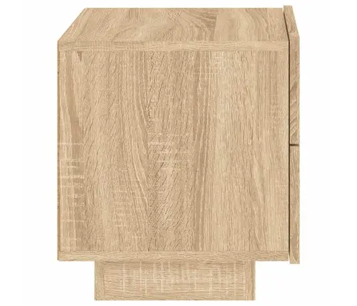 Naktsskapītis Ar Led Lampiņām, Ozolkoka Krāsa, 70X36X40,5 Cm Vidaxl