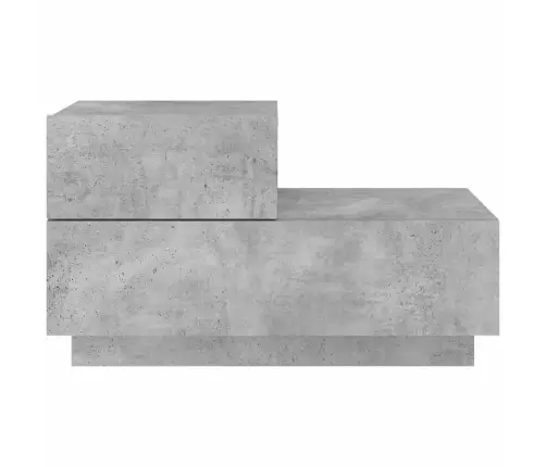 Naktinė Spintelė Su Led Lemputėmis, Betono Pilka, 70X36X40,5Cm