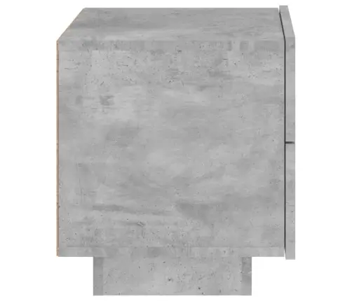 Naktinė Spintelė Su Led Lemputėmis, Betono Pilka, 70X36X40,5Cm
