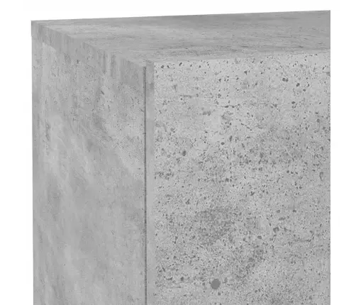 Naktinė Spintelė Su Led Lemputėmis, Betono Pilka, 70X36X40,5Cm