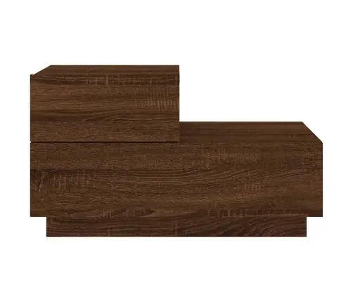 Naktsskapītis Ar Led Lampiņām, Ozolkoka Krāsa, 70X36X40,5 Cm Vidaxl