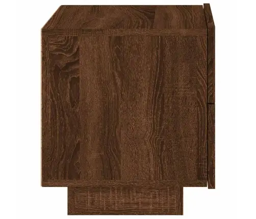 Naktsskapītis Ar Led Lampiņām, Ozolkoka Krāsa, 70X36X40,5 Cm Vidaxl