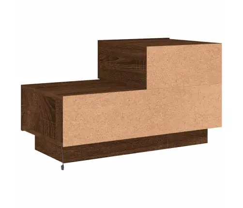 Naktsskapītis Ar Led Lampiņām, Ozolkoka Krāsa, 70X36X40,5 Cm Vidaxl