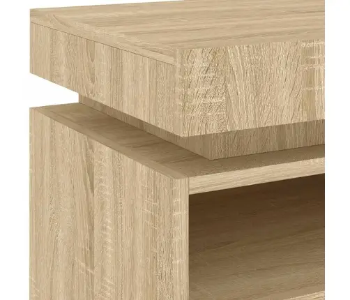 Naktsskapītis Ar Led Lampiņām, Ozolkoka Krāsa, 40X39X48,5 Cm Vidaxl