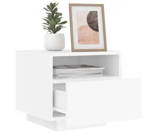 Öökapid Led-Tuledega 2 Tk, Valge, 40 X 39 X 37 Cm