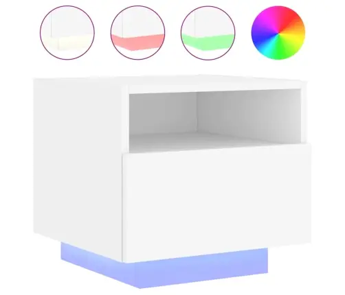 Öökapid Led-Tuledega 2 Tk, Valge, 40 X 39 X 37 Cm