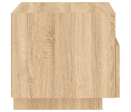 Naktsskapītis Ar Led Lampiņām, Ozolkoka Krāsa, 40X39X37 Cm Vidaxl