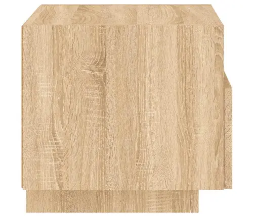 Naktsskapīši Ar Led Lampiņām, 2 Gab., Ozola Krāsa, 40X39X37 Cm Vidaxl