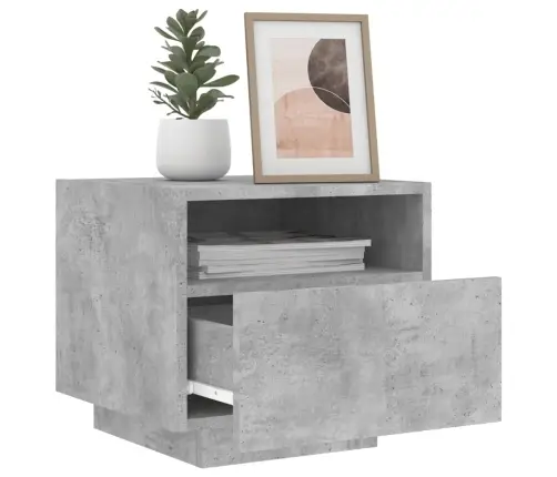 Öökapid Led-Tuledega 2 Tk, Betoonhall, 40 X 39 X 37 Cm