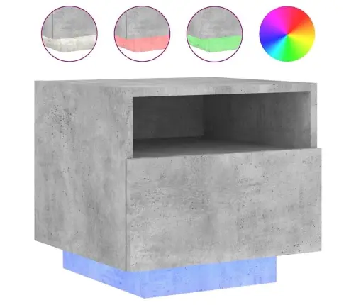 Öökapid Led-Tuledega 2 Tk, Betoonhall, 40 X 39 X 37 Cm